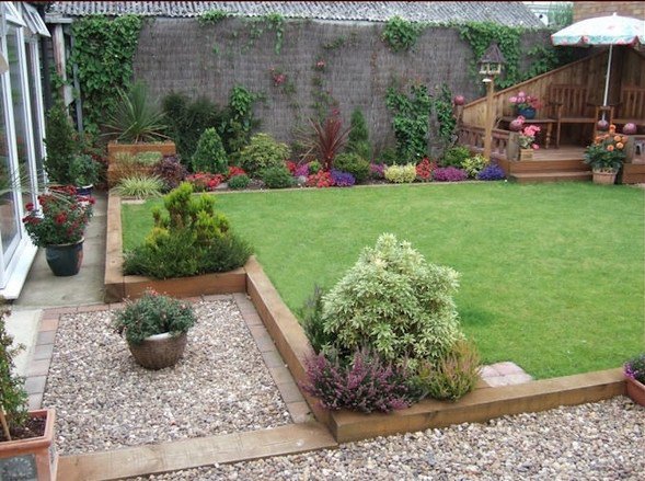 garden design landscaping ideas sleepers backyard decor ideas
